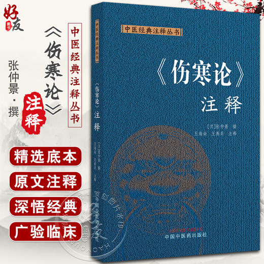 伤寒论注释 中医经典注释丛书 汉 张仲景 撰 王海焱 王燕兵 中医经典古籍仲景伤寒论注释白话版校注 中国中医药出版9787513287012  商品图0