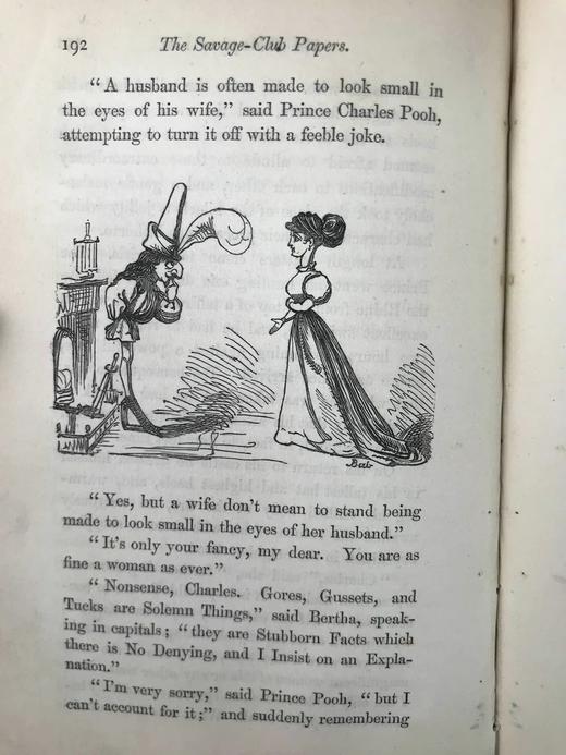 1868年 安德鲁·哈里代《野蛮人俱乐部》 10余幅精美插图 真皮精装26开 商品图13