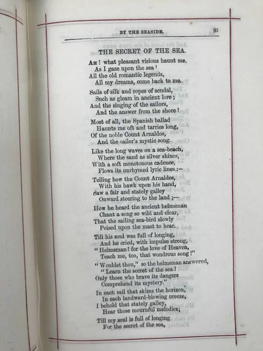 约19世纪后期 朗费罗诗集 6幅钢版画插图 漆布精装32开 商品图11