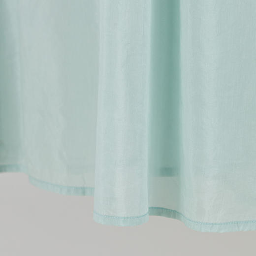 绽放旅行女装326朵/薄荷蓝真丝吊带裙桑蚕丝棉海边度假穿搭连衣裙 商品图3