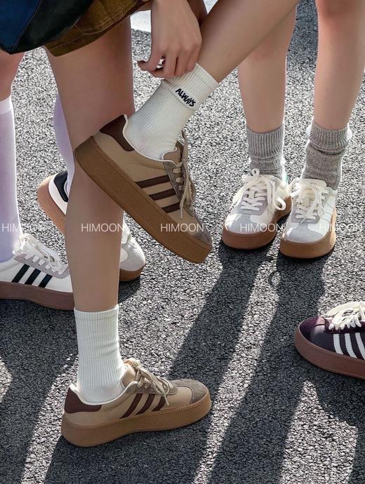 HIMOON-复古厚底德训鞋 商品图0