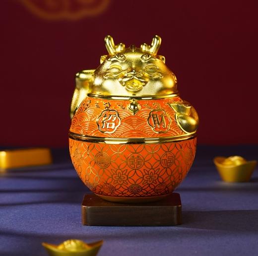 【彼达思】制尊大师招财龘龘不倒翁摆件聚宝盆礼品 商品图3