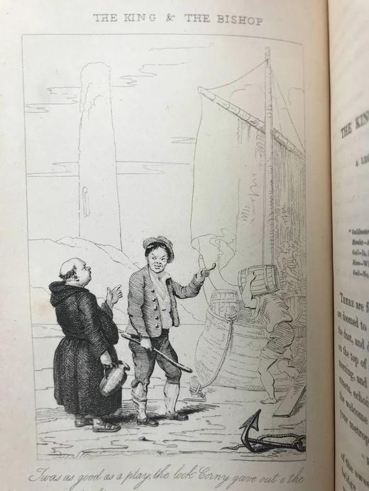 含藏书票！1834年 塞缪尔·洛弗《爱尔兰传奇与故事集》 14幅版画插图 真皮精装36开 商品图7