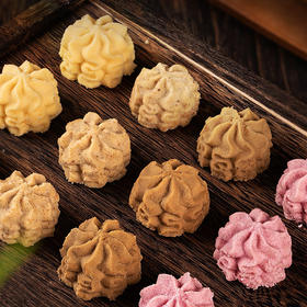 【入口即化，小花曲奇黄油饼干】海盐不甜奶油小花曲奇黄油饼干，经典浓香绵密丝滑，不单独添加配方更安心多口味网红零食QQ