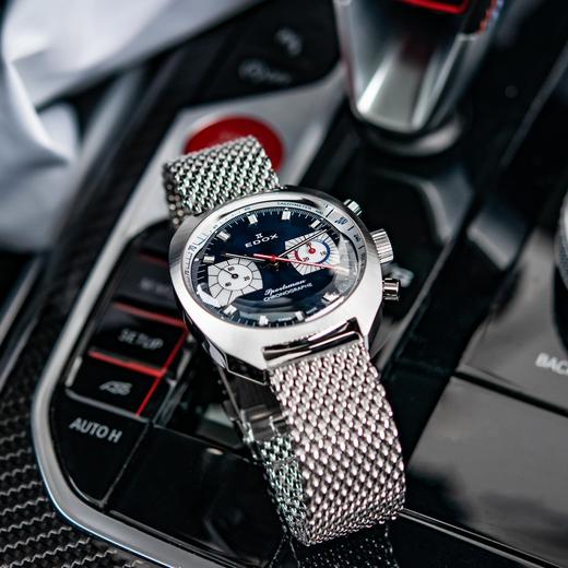 现货瑞士EDOX依度自动机械计时手表SPORTSMAN限量版男士复古防水 商品图3