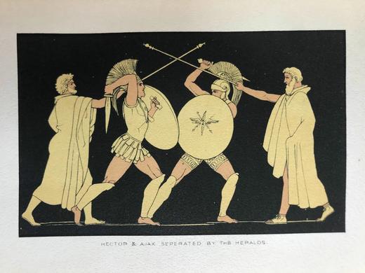 1878年 荷马史诗故事集 24幅插图 漆布精装32开 商品图9