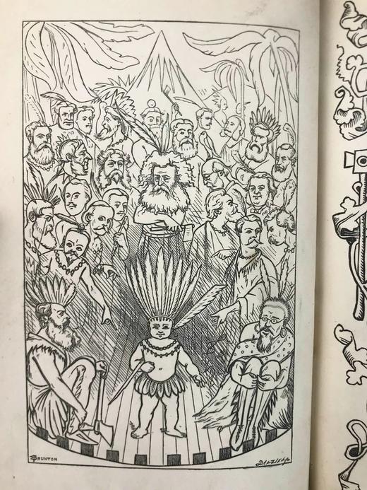 1868年 安德鲁·哈里代《野蛮人俱乐部》 10余幅精美插图 真皮精装26开 商品图2