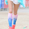 盗梦压缩减震专业功能跑步运动长筒袜蓝粉2色 商品缩略图2