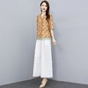 冰丝棉麻时尚洋气休闲，运动妈妈雪纺两件套裙裤HR-MY2335 商品缩略图2