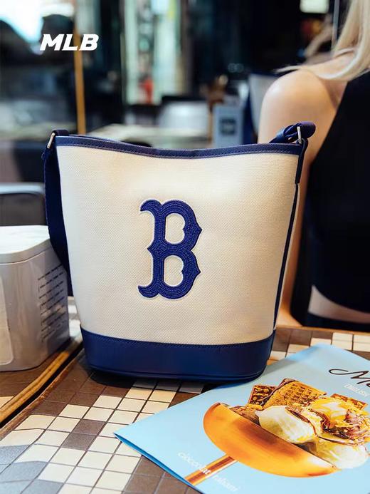 MLB官方男女情侣水桶包经典挎包时尚明星同款休闲百搭BMS07 商品图5