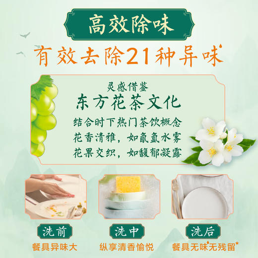 立白 精品青提茉莉洗洁精1kg*2瓶 999989030 商品图4