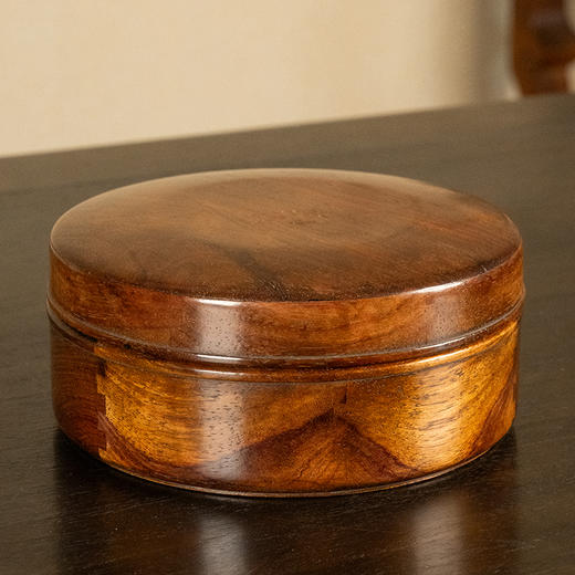 红木圆形盖盒 商品图4