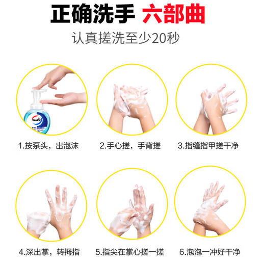 威露士洗手液健康呵护倍护滋润洗手液有效抑菌童成人家用补充袋装便携 倍护滋润525ml*1瓶 商品图6