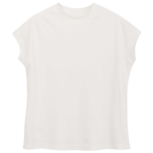 玳莎小盖袖圆领T恤女2024年夏季新款通勤上班纯色简约内搭棉上衣  EB32102 商品图4