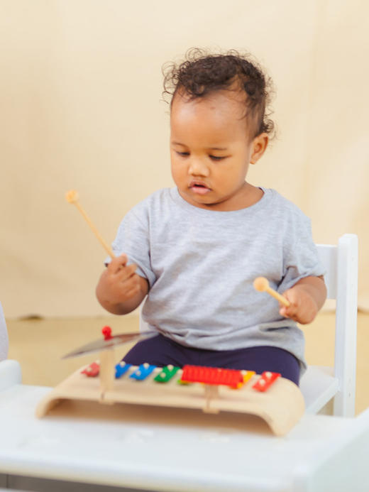 泰国Plantoys 儿童八音琴乐队组合响板音乐启蒙乐器木制玩具礼物  3岁+ 商品图3