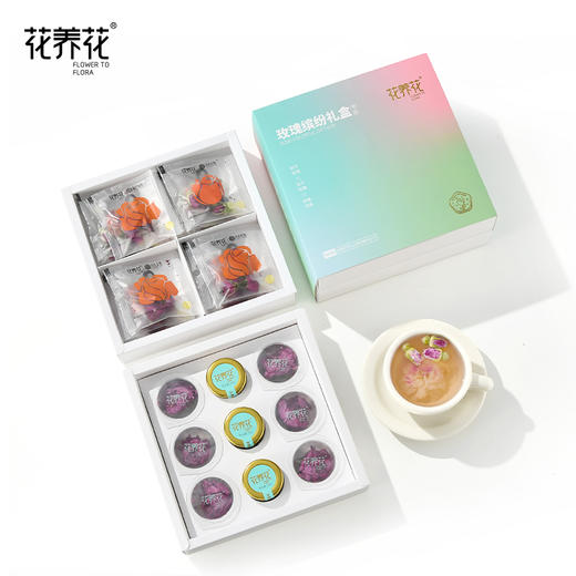缤纷玫瑰礼盒（花茶27g+花酱90g） 商品图3