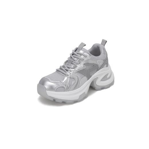 westory2024春季新款休闲厚底轻便舒适圆头百搭老爹鞋板S24CM74281 商品图1