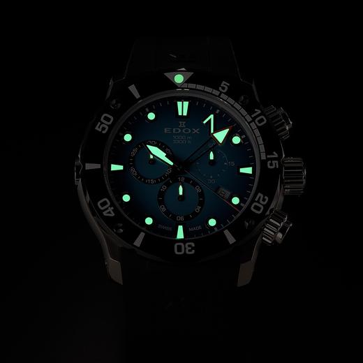 现货瑞士EDOX依度钛金属陶瓷圈千米防水石英计时手表CO1男士夜光 商品图5