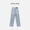 COCO ZONE”男朋友裤“2024美式复古破洞牛仔裤显瘦百搭直筒长裤CC1B1109 商品缩略图1