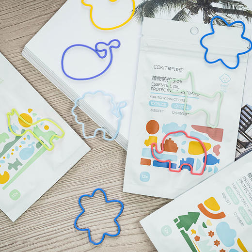 【清仓好价】  cokit植气专研 驱蚊植物精油手环 12枚/包*2 商品图1