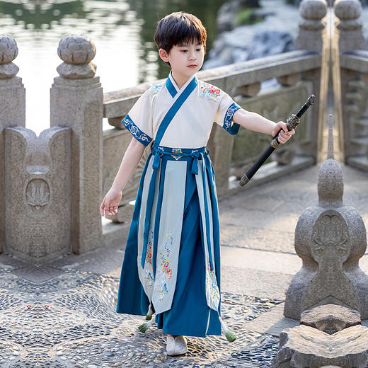 苏城纪童装汉服襦裙-青龙短袖 商品图6