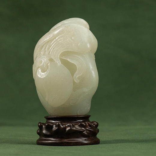 和田玉雕寿上加寿山子摆件 商品图1