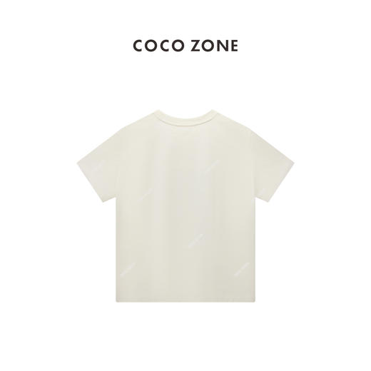 COCO ZONE"涂鸦T“夏季字母印花别致短袖T恤时尚圆领通勤休闲上衣CC2B0889 商品图1