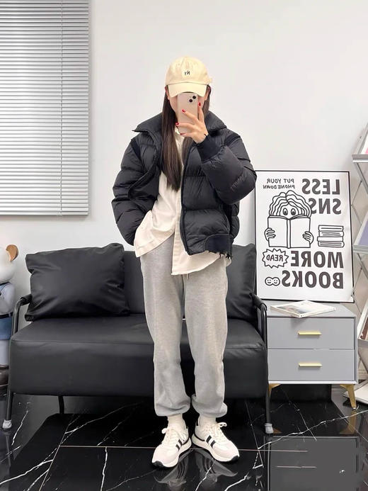 HIMOON-复古拼接真皮增高老爹鞋 商品图2