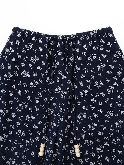 COCO ZONE"碎花裤”夏季高级感印花休闲裤时尚宽松显瘦简约直筒裤CC1B1088 商品图5