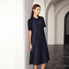 【桑蚕丝暗纹系带连衣裙】24年春夏新品女士真丝丝中长款衬衫裙子 商品缩略图1