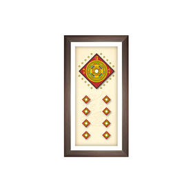 九星罗盘靠山相框装饰画 竖款