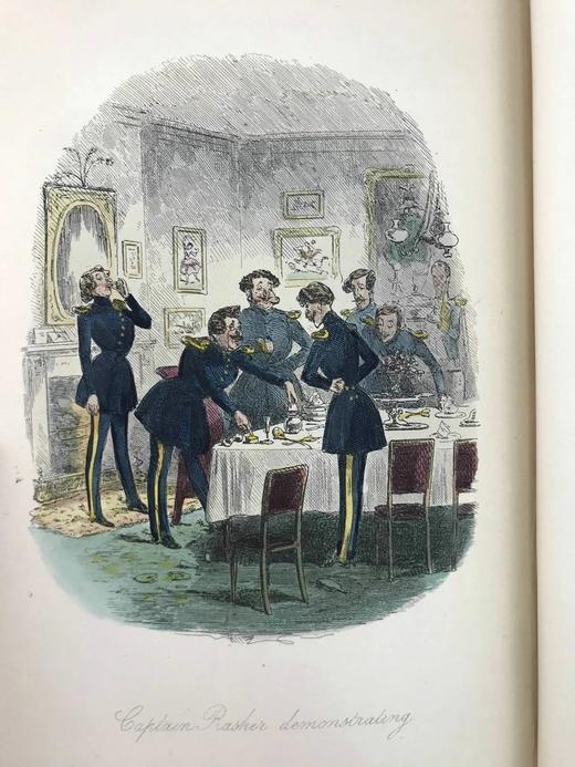 约19世纪后期 托马斯·斯科特《豪巴克农庄》 Phiz菲兹8幅彩色插图 漆布精装18开 商品图10