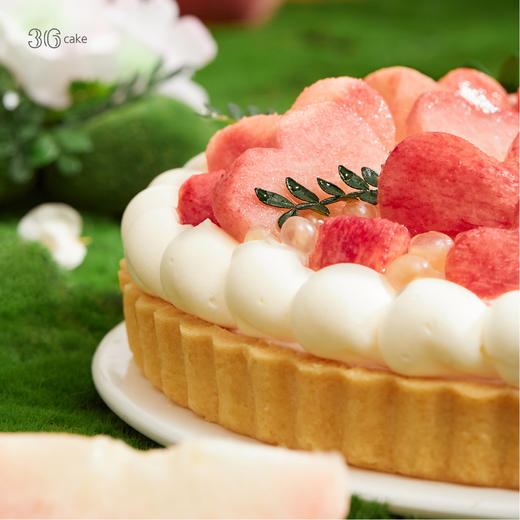 爱心蜜桃芝士挞，可选8 英寸 商品图1