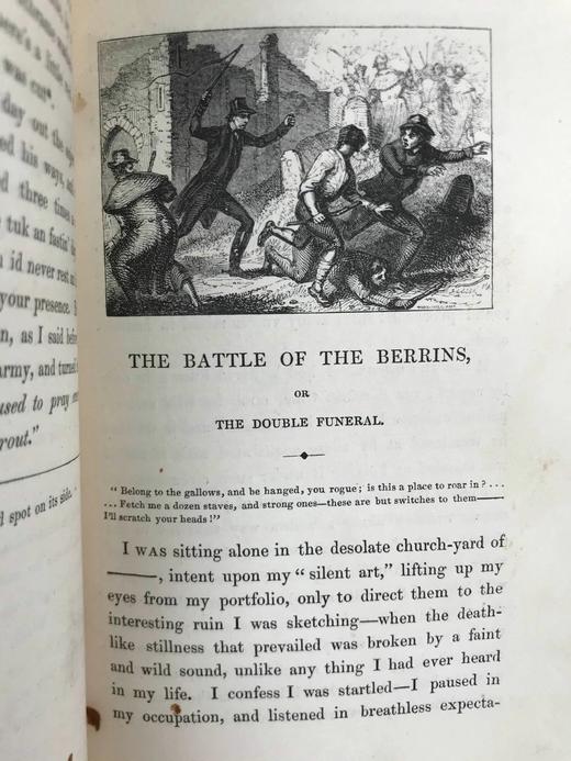 含藏书票！1834年 塞缪尔·洛弗《爱尔兰传奇与故事集》 14幅版画插图 真皮精装36开 商品图11