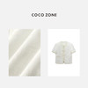 COCO ZONE2024"兰亭序美学“新中式国风短袖上衣复古盘扣提花外套CC1A0456 商品缩略图2