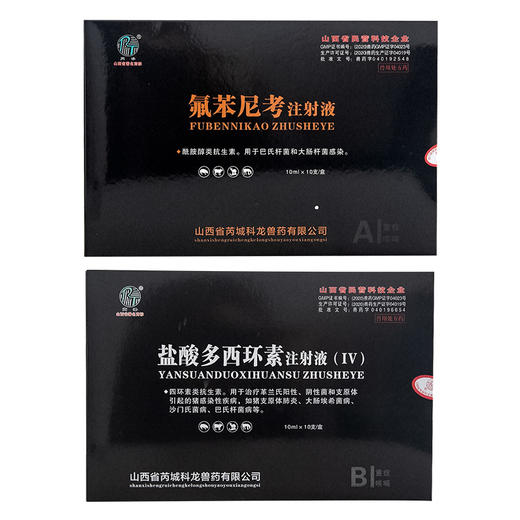 科龙兽药重症咳喘A+B 氟苯尼考盐酸多西环素注射兽用猪牛羊呼吸道 商品图5