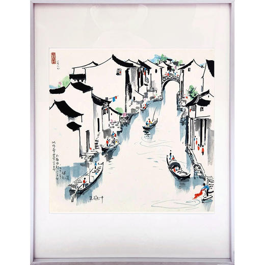嘉德文创｜国礼同款《江南水乡》吴冠中限量收藏级版画复制品 商品图1