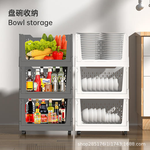 可折叠收纳箱学生宿舍书籍可移动收纳筐整理箱子家用储物装书 商品图2