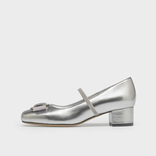 Julia Heuer 复古甜美玛丽珍粗跟鞋 商品图5