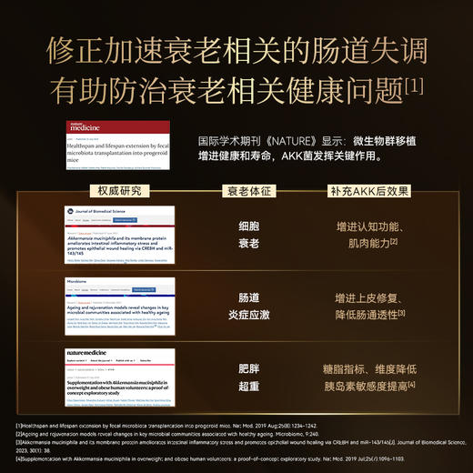 【3单起拍 单瓶不发货】Cellerator 愈龄菌AKK 单瓶装（60粒/瓶）健康肠寿机龄年轻 商品图1