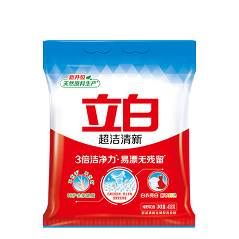 立白 超洁清新洗衣粉408g（6袋装） XYF002