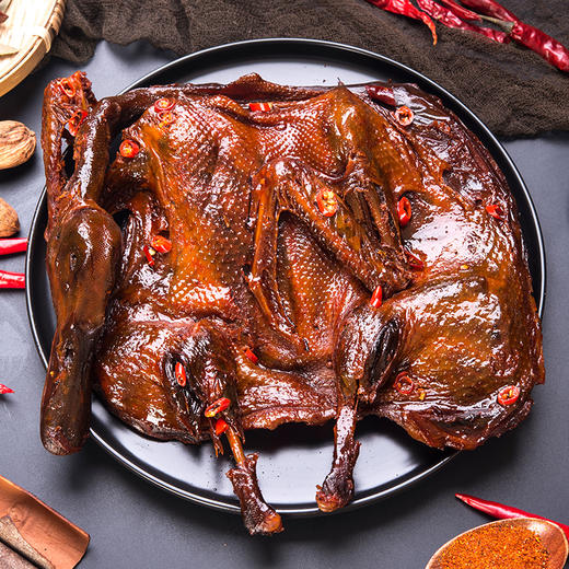 自营（月亮湾）-酱板鸭 湖南特产 香辣整只板鸭 商品图3