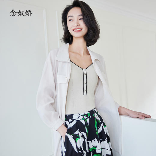 【商场同款】CNW4391 “ 撞色针织吊带背心 ” 好穿好搭配 醋酸针织吸湿透气 贴肤穿舒适干爽 软弹舒适 商品图9
