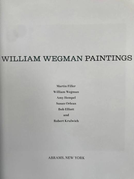 威廉·韦格曼画集 约百幅彩色插图 精装大16开 商品图2