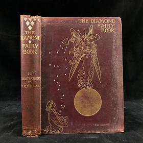 约19世纪后期 钻石童话书 83幅精美插图 漆布精装32开