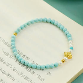 【经典】绿松石珍珠祥云百搭手链 颗颗精选 时尚简约