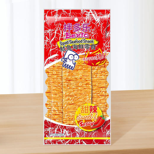 泰国进口 拌多乐甜辣/超辣味鱿鱼片20g/袋 商品图5