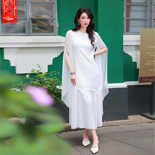 雨梦潇湘水袖连衣裙 | 现货加急发 | 飘逸仙女 商品图0