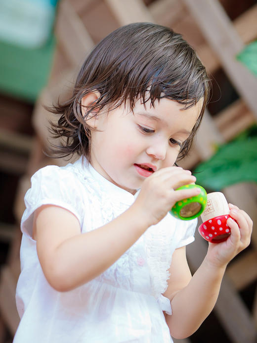泰国Plantoys 蘑菇万花筒-黄色 儿童玩具多棱镜益智木制科学实验探索礼物 18月+ 商品图4