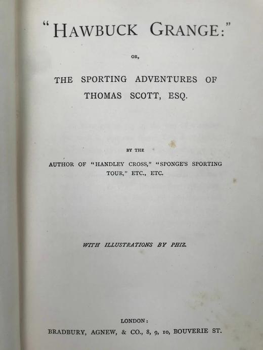 约19世纪后期 托马斯·斯科特《豪巴克农庄》 Phiz菲兹8幅彩色插图 漆布精装18开 商品图3